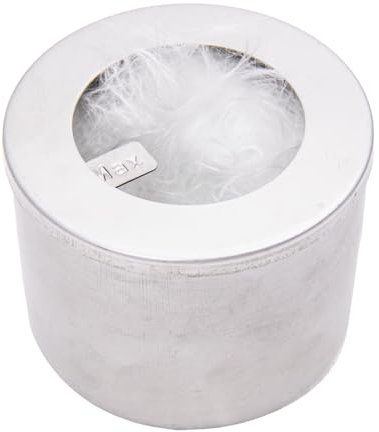 1 Stück Edelstahl-Brennkammer/Tank für Monster24 Tischkamin Tischfeuer inkl. Glasfaserwolle (120ml) für unendliche Brenndauer Bio Ethanol Kamin