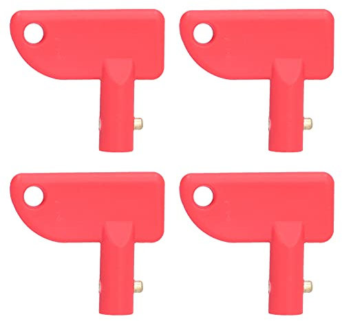 4-teiliges Batterieschalter-Schlüsselzubehör, ABS-Isolator-Zubehörset-Kit, Batterie-Abschaltschalter Für Bootsfahrzeug-LKW.