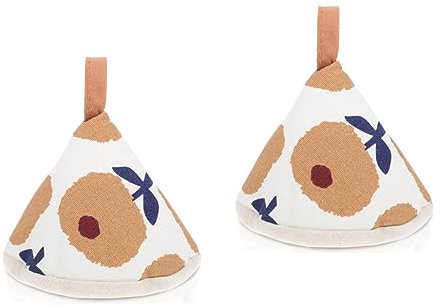 Cabilock 2stücke Hitzebeständige Topfgriff-hüllen Aus Wiederverwendbare Griffschutz-Handschuhe Für Kochtöpfe Dreieckiges Design Für Besseren Schutz Und Komfort Beim Kochen