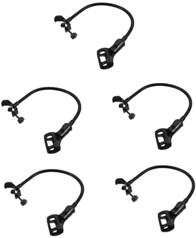 BESTonZON 5sätze Mikrofonarm Halterung Einstellbarer Tragbarer Mikrofonständer Mit Stabilem Clip Für Schreibtisch Kompatibel Mit Meisten Mikrofonen Für Zuhause Und Studio