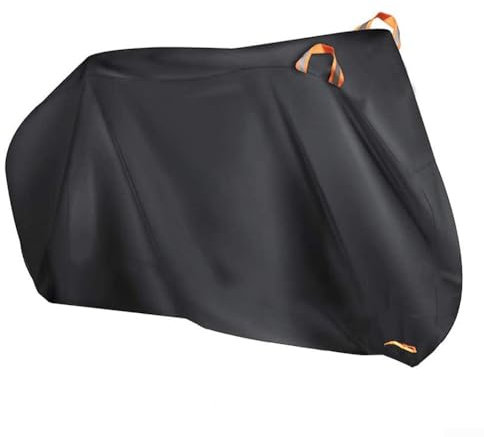 Zoegneer 1 x 420D wasserdichte Fahrradabdeckung mit reflektierenden Streifen, großer Fahrrad-Regen- und Sonnenschutz, Fahrradabdeckung (190 x 65 x 98 cm)