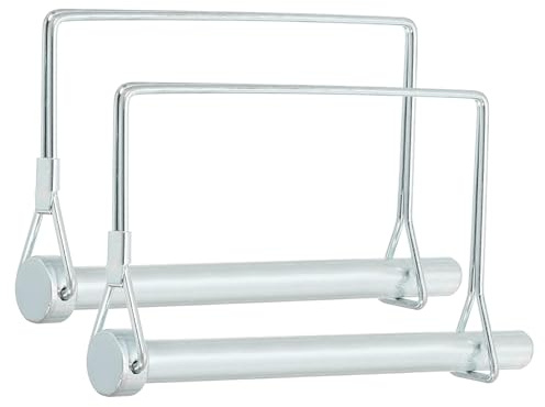 PATIKIL Trailer Coupler Pin 2/5x3-1/8x2.2(D*L*IW), 4 Pcs Wire Lock Pin Square Shaft Locking Pins Safety PTO Hitch Pin for for Farm Trailer Tractor Truck Boat Towing (10x80x56mm)