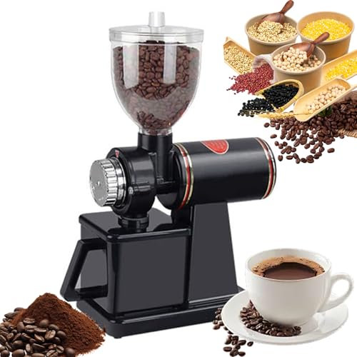 Electric Coffee Grinder, Mill Conical Burr Coffee Grinder with 8 Adjustable Thickness Settings, Precision Stainless Steel Grinder for Espresso, French Press, Turkish Coffee Brewing