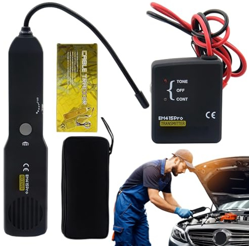 Escáner de circuito de automóvil digital, Finder de alambre de alambre de automóvil | Rastreador de circuito automotriz digital | Herramientas de diagnóstico automático, detector corto de alambre, esc