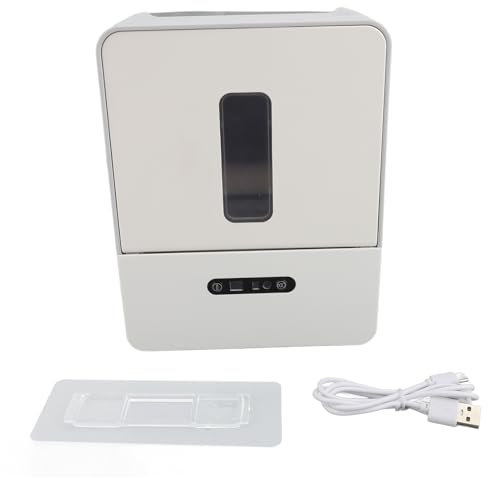 Arbeitsplatte berührungsloser Papierhandtuchspender, automatisch intelligentes Toilettenpapierspender Wandmontage Roll -Papierhandtuchspender mit Nachtleuchten (Grau)