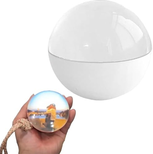 3D kristallboll ultraljud 6,7 cm kristallboll digital skärm, kristallboll digitalt fotoalbum – gör-det-själv videovisningssfär, anpassningsbar present med elektronisk skärm – bra för par, husdjur