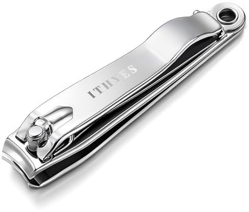 Ithyes Tagliaunghie,tronchesino unghie piedi,taglia unghie per piedi,taglia unghie per mani,Rifinitore affilato e robusto per uomo e donna, confezione da 1 (argento)