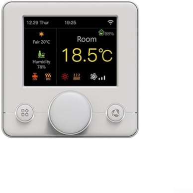 Termostato intelligente, WiFi con schermo a colori, per riscaldamento a pavimento, per app Tuya, caldaia a gas, acqua, riscaldamento elettrico, controllo mobile R7C (acqua.bianco)