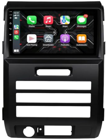 Lastbilsnavigering för Ford F150 P415 Raptor MT 2008-2014 Trådlös Apple Carplay Android Auto-Skärm, Hd-Pekskärm, Spelare Bluetooth Wifi Bärbar Surfplatta för Bilen, 8 Kärna 6G＋128G