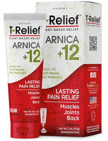 MediNatura T-Relief Arnica +12 Cream, Discomfort Relief, 2 oz