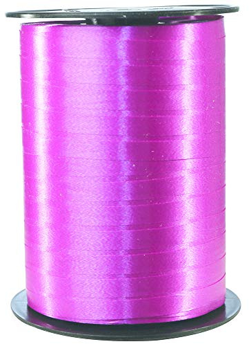 Clairefontaine 601703C Spule Geschenkband glatt (500 m x 7 mm, ideal für Bastelprojekte und Geschenke) 1 Stück fuchsia