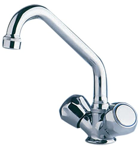 Scandvik Chrome Galley Mixer w/Swivel Spout