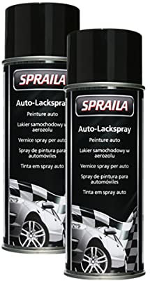 Kwasny Schwarz Matt Lackspray 400Ml Spraydose Autolack Sprühlack 300 021 Spraila 2X
