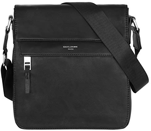 David Jones - Herren Umhängetasche PU Leder - Kleine Schultertasche Viele Fächer Taschen - Mann Messenger Crossbody Bag - Umhänge Handtasche Business City Arbeit Reise Elegant Täglichen