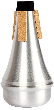 VBESTLIFE Tragbarer Mini Schalldämpfer für Trompete, Tragbarer Aluminiumlegierungsdämpfer für Horninstrumentenzubehör
