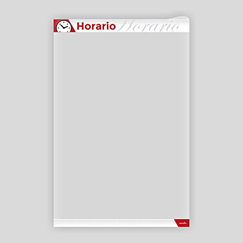PosterFix A4 Horario - Sistema Portaposter y Portacarteles con marco adhesivo removible y cierre magnético, fundas y marcos para posters, carteles, en paredes y escaparates. Pack 2 Unidades