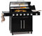 KLARSTEIN Barbecue a Gas 7 Fuochi, Griglia per Barbecue a Gas, Barbecue Gas Grill Integrato 19300W, Piano Cottura con Griglie per Barbecue da Balcone a Gas Propano, Griglia in Acciaio Inox 7 Fuochi