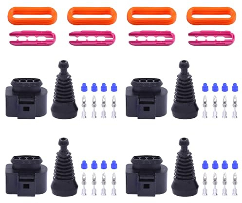 Zündspulenstecker Reparatursatz Zündspule Kabelbaum Stecker für Passat B6 3C B7 B5.5 Transporter T5 Golf 4 5 6 Polo 9N Scirocco Shar-an 7N Ti-guan 5N Toua-reg 7L Tour-an 1T Phaeton Lupo Eos Fox Je-tta