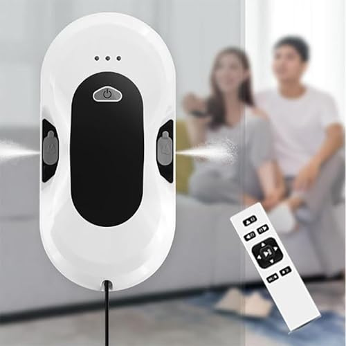 Robot lavavetri, robot lavavetri intelligente, ultrasottile da 75 mm, 5600Pa, app e telecomando, for vetri/piastrelle for finestre interne ed esterne