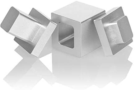 YEICXOH Pre Press Mold Pre-Press-Form für lösungsmittelfreie DIY-Extraktions- und Pre-Press-Form & Pressform (1x1 Silver)