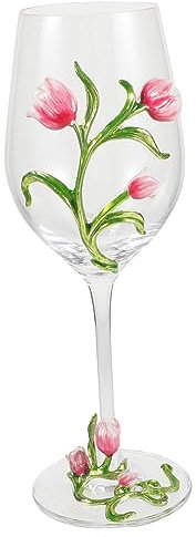 Amosfun Copa De Vino Copa De Martini Rosa De Tulipán De Vino Del Día De San Valentín De Bar De Cóctel Para Fiesta De Del Día De San Valentín Vasos Para