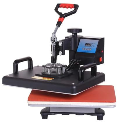 Transferpresse, 30*38CM 5 In 1 Combo Wärme Drücken Drucker, Sublimation Maschine Wärme Drücken Maschine for T-shirts Teller/Cap/Becher/Telefon Abdeckungen Et für T-Shirts, Becher, Mütze, Teller, Mütze