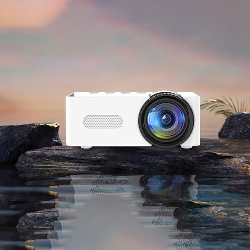 Zilimontt YT100 Mini projecteur, projecteur de téléphone portable, projecteur vidéo Full HD 1080p, projecteur de cinéma maison, compatible avec ordinateurs, clés USB, téléphones portables et consoles