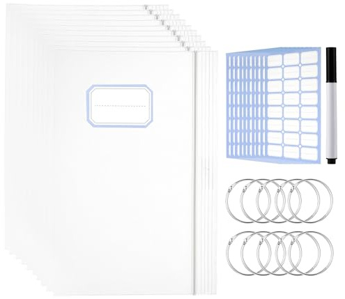 Filhome Stickgarn Organizer Set- 240 Stickerei Aufbewahrungstasche 10 abnehmbare Ringe 10 beschreibbare Etiketten 1 Stift, Professionelle Aufbewahrungslösung für Nähen, Kreuzstich & Handarbe