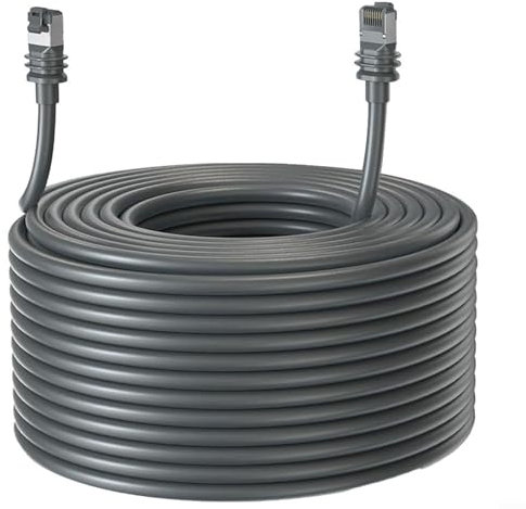 EpheyFIF Satellite Replacement Cable Extension for Starlink for Gen 3, 46M/30M/23M/15.5M/9.2M/4.6M/1.8M Weatherproof TPE Standard V3 Cable for Enhanced Performance and Easy Installation(30M)