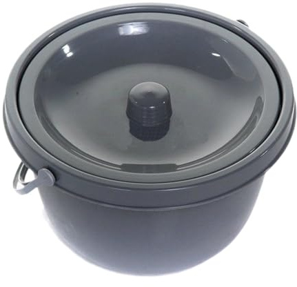 Milageto Chamber Pot Pee Bucket Potty Odor-Sealing Lid, Spittoon Thicken Toilet Compact Portable Toilet Potty, Bedside Commode Buckets Portable Toilet Bucket for Household Car Travel Elderly Adults