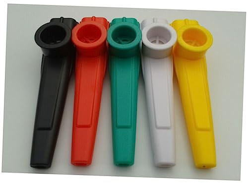 BESPORTBLE 10stücke Kazoo-instrument Aus Kunststoff Blockflöteninstrument Für Junge Mädchen Kinderflöte Musikflöte Kindermusikflöte in Zufällig Sortierten Farben