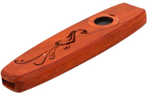VICASKY Holzkazoo Für Einfaches Blasinstrument Aus Holz Als Kinderinstrument Für Musikbegeisterte Mit Membran Für Robusten