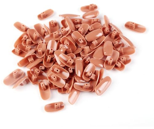 WEKADRIN 200 pièces Faux Ongles pour Entraînement Manucure Autocollants Résistants pour Pratique Nail Art de Ongles Artificiels Durables pour Débutants et