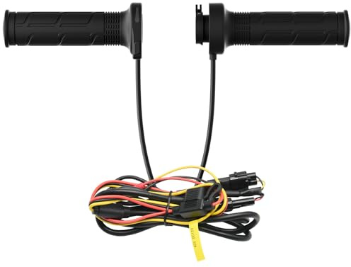 Piccole manopole riscaldate per moto, con controllo della temperatura, 6 livelli personalizzabili, riscaldamento per moto, per modifica, antiscivolo, in gomma riscaldata