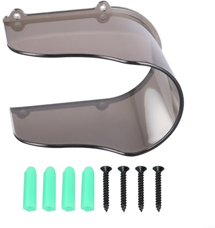 Eawfgtuw Housse de pluie pour sonnette d'extérieur pour clavier de contrôle et verrouillage d'empreintes digitales, protection solaire en polycarbonate résistant aux intempéries, 105 mm de large