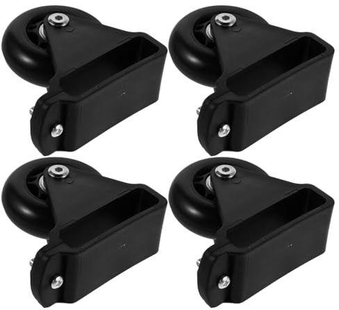ELAYARD Set 4 Pezzi Pulegge per Scala Telescopica Alluminio Accessori Ruote di Ricambio in Plastica Leggera Sostituzione Parti Scala Pieghevole per Migliorare Stabilità e Portabilità in