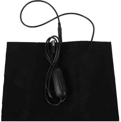Mipcase Cojín de Asiento Calefactable para Silla de Oficina con Protección contra Sobrecalentamiento por USB con 4 Niveles de Temperatura, Almohadilla Térmica Ligera de Poliéster