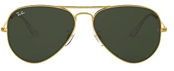 Ray-Ban Unisex Rb 3025 Sonnenbrille, Gold (Gestell: Gold Glas: Grau/Grün 001), Large (Herstellergröße: 62) EU