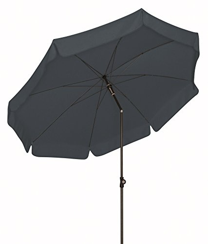 Doppler Absolut Wetterfester Gartenschirm Sun Line III 150 mit UV-Schutz 50 Plus, Farbe Anthrazit