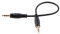 valonic AUX Kabel kurz - 20 cm - 3,5 mm - Audiokabel für Auto oder PC - Klinkenkabel - schwarz