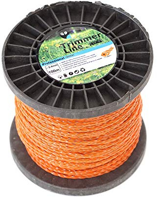 100m Mähfaden Ersatzfaden TWIST Duo Power Line 2,4mm 3,0mm Trimmerfaden Motorsense Freischneider (2,4mm x 100m)
