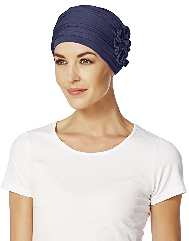 Christine Headwear Lotus Turban Damen | Chemo Kopfbedeckung Damen | Kopftuch für Damen Mit Haarausfall | Chemo Mütze Damen Auf 95% Viskose Bambus 5% Elasthan