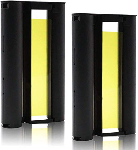 UniPlus Ersatz Canon KP-108IN KP108 kartusche Kompatibel mit Canon Selphy CP1300 Canon Selphy CP910 Canon Selphy CP1200 Canon Selphy CP1000 CP900 Fotodrucker, 2 Farbtintenpatrone (ohne Papier)