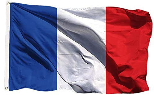 GUSTO Bandera nacional francesa 90 x 150 cm bandera de Francia (1 unidad)