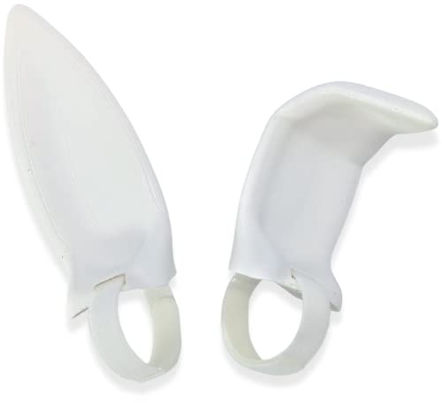 Bunny Ears for Headphones - Adorable Bunny Headphones Attachment in Various Colors with Hidden Self Fastener - Bunny Ears for Gamers and Streamers (Set of 2) (Solid White, Straight/Bent)