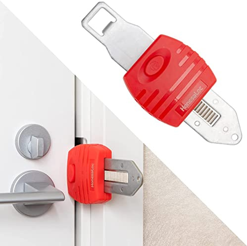 HonesaLoc Portable Door Lock, Anti-Theft Lock, Travel Door Lock for Additional Privacy and Safety, Home Security Door Locker for Hotel Apartment School