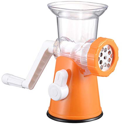 Picadora De Carne Manual Picadora De Carne Procesador De Cortador De Alimentos Manual Multifuncional Licuadora Picadora De Carne Manual Herramienta Picadora Picadoras De Carne (Color : Orange Si