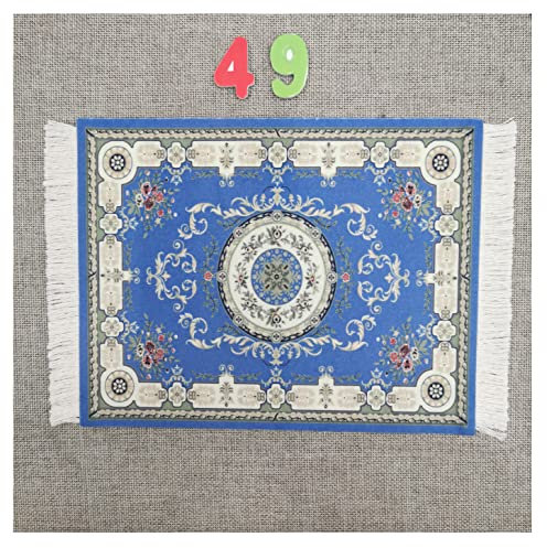 Egurs Mauspad Teppich Muster Perser Stil Orientteppich Mini Teppich Untersetzer mit Quaste Computer Zubehör Bunte Glasuntersetzer Glascoaster 49#