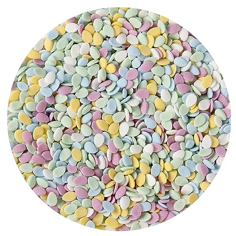 BrandNewCake® Confetti en Forme d'Oeufs 500g - Décorations pour Gâteaux - Sprinkles Colorés - Parfait pour Pâtisserie