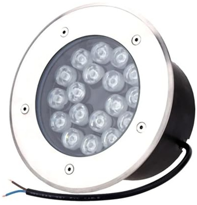 Lumières Enterrées LED - Projecteur Sol Lumières, Lampes Encastrées Dans Le Sol Ultra Fines Pour Jardin, AC 85-265 V, Éclairage Décoratif Rond Intégré Étanche IP67, Pour Allée, Allée ( Color : White ,